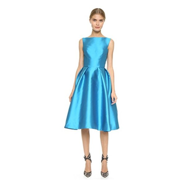 NWT GORGEOUS MONIQUE LHUILLIER COLLECTION STRUCTURED SLEEVELESS DRESS SIZE 12 - Picture 4 of 10